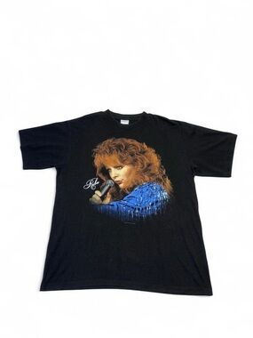 Vintage 1996 Reba McEntire 20th anniversary tour tee black XL mens made in USA